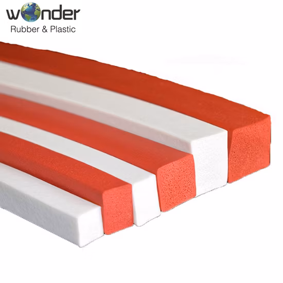 Solid Foam Sponge Extruded Profile Extrusion Rubber Door Gasket Sealing Strips Seal